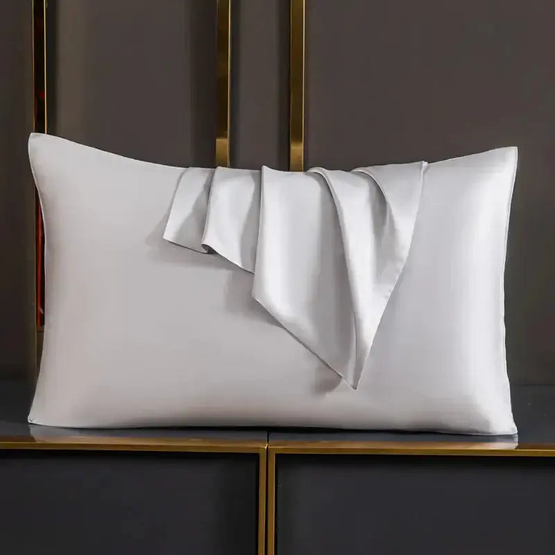 Luxury mulberry silk pillowcase for hair and skin protection, Smooth mulberry silk pillowcase with envelope closure, Premium silk pillowcase designed to reduce frizz and breakage, Breathable mulberry silk pillowcase for anti aging sleep, Soft silk pillowc