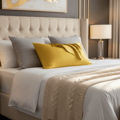 Luxury mulberry silk pillowcase for hair and skin protection, Smooth mulberry silk pillowcase with envelope closure, Premium silk pillowcase designed to reduce frizz and breakage, Breathable mulberry silk pillowcase for anti aging sleep, Soft silk pillowc