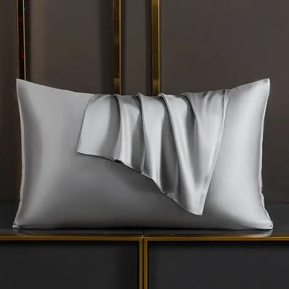 Luxury mulberry silk pillowcase for hair and skin protection, Smooth mulberry silk pillowcase with envelope closure, Premium silk pillowcase designed to reduce frizz and breakage, Breathable mulberry silk pillowcase for anti aging sleep, Soft silk pillowc