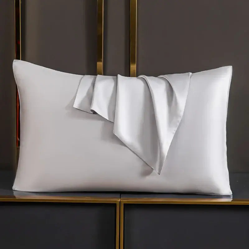 Luxury mulberry silk pillowcase for hair and skin protection, Smooth mulberry silk pillowcase with envelope closure, Premium silk pillowcase designed to reduce frizz and breakage, Breathable mulberry silk pillowcase for anti aging sleep, Soft silk pillowc