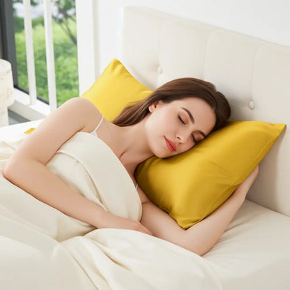 Luxury Mulberry Silk Pillowcase for Hair & Skin – Golden Radiance - Elizabeth Ruth Collective